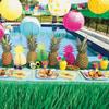Fun Express Pineapple Hanging Lanterns - Party Decor - 12" Paper Lanterns - Set of 3 - Perfect for Luau, Tropical, & Summer Themed Events view 2