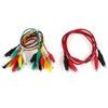 Aexit 11 Pcs Electrical Testing Single/Dual Double-Ended Wire Testing Work Alligator Voltage Testers Clips Jumper view 1