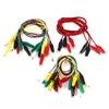 Aexit 22 Pcs Electrical Testing Single/Dual Double-Ended Wire Testing Work Alligator Voltage Testers Clips Jumper view 1