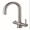 Franke FFT3350 Eos Two Handle Swivel Spout Kitchen Faucet, Steel view 1