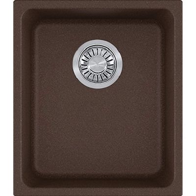 Franke KBG11013MOC Kubus Granite Undermount Single Bowl Kitchen Sink, Mocha