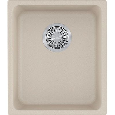 Franke KBG11013CHA Kubus Granite Undermount Single Bowl Kitchen Sink, Champagne