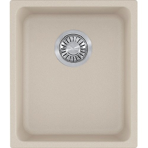 Franke KBG11013CHA Kubus Granite Undermount Single Bowl Kitchen Sink, Champagne