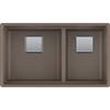 Franke PKG160STO Peak Granite Undermount Double Bowl Kitchen Sink, Storm view 1