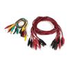 Aexit 15 Pcs Electrical Testing Single/Dual Double-Ended Wire Testing Work Alligator Clips Voltage Testers Jumper Set view 1
