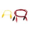 Aexit 15 Pcs Electrical Testing Single/Dual Double-Ended Wire Testing Work Alligator Clips Voltage Testers Jumper Set view 2