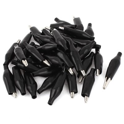 Aexit New 38pcs Electrical Testing Crocodile Alligator Test Clip for Electrical Voltage Testers Jumpers Wire