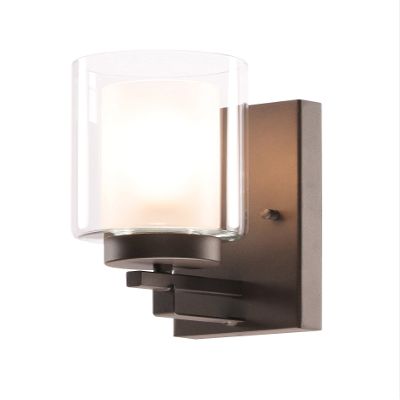 XiNBEi Lighting Wall Light 1 Light Bathroom Vanity Sconce Dark Bronze