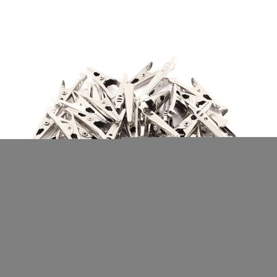 Aexit 45pcs Mini Electrical Testing Electrical Crocodile/Alligator Test Clip Clamp Voltage Testers Jaw 10x42mm