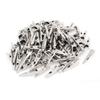 Aexit Metal Electric Electrical Testing Test Uninsulated Alligator Clip Crocodile Voltage Testers Clamp 100pcs view 1