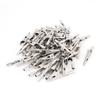Aexit Metal Electric Electrical Testing Non-Insulated Alligator Clips Clamps Silver Tone Voltage Testers 56 Pcs view 1