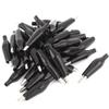 Aexit 32pcs Crocodile Electrical Testing Alligator Test Clip for Electrical Jumpers Voltage Testers Wire Black view 1