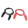 Aexit 2Pcs 54cm Electrical Testing Double-Ended Crocodile Clips Cable Alligator Jumper Wire Voltage Testers Test Work view 1