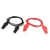 Aexit 2Pcs 54cm Electrical Testing Double-Ended Crocodile Clips Cable Alligator Jumper Wire Voltage Testers Test Work view 2