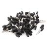 Aexit 36pcs Crocodile Electrical Testing Alligator Test Clip for Electrical Jumpers Voltage Testers Wire Cable view 1