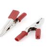 Aexit 36pcs Insulated Electrical Testing Cover Test Probe Alligator Clip Clamp Voltage Testers 55mm Red view 2