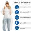Opret 5 Pack Rain Ponchos, Disposable Emergency Ponchos Bulk Unisex Waterproof Raincoat for Adults with Drawstring Hood view 4