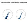 Professional Blue Tweezers for Eyelash Extension Hand Crafted Japanese Stainless Steel Precision Tweezers (90 Angular Tip.) view 4