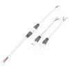 Aexit 2 Pairs Audio & Video Accessories Waterproof 2Pole Male to Female Connector Cable for Connectors & Adapters LED Grey view 1