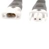 Aexit 2 Pairs Audio & Video Accessories Waterproof 2Pole Male to Female Connector Cable for Connectors & Adapters LED Grey view 2