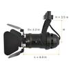 J.LUMI TRK9601 LED Track Light Head, Vintage Industrial Track Light for Home, H Type Track Lights, 5W LED GU10 Bulb, 3000K Warm, Not Dimmable, Black view 2