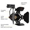 J.LUMI TRK9601 LED Track Light Head, Vintage Industrial Track Light for Home, H Type Track Lights, 5W LED GU10 Bulb, 3000K Warm, Not Dimmable, Black view 4