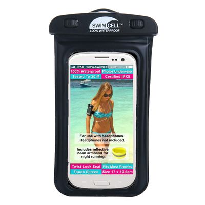 Waterproof Phone Holder For Running & Swimming - Headphone Jack - Standard