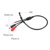 High Sensitive Pickup Mini Microphone Audio Mic for CCTV Security Camera DVR Sound Voice Monitoring Recording and Bonus Warning Decal view 4