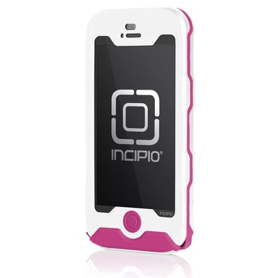 Incipio IPH-929 Atlas Case for iPhone 5-1 Pack - Retail Packaging - White/Pink