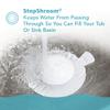 StopShroom The Ultimate Universal Drain Stopper Plug for Bathtub, Bathroom, and Kitchen Sink Drains (White) view 2