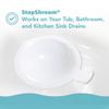 StopShroom The Ultimate Universal Drain Stopper Plug for Bathtub, Bathroom, and Kitchen Sink Drains (White) view 4