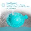 StopShroom STBLU232 Universal Stopper Plug Cover for Bathtub, Bathroom and Kitchen Drains, Aqua view 2