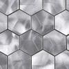 Tile Generation TAFDG-05 3D Hexagon Aluminum Metal Mosaic Tile Kitchen and Bath Backsplash Wall Tile (10 Sheets) view 2