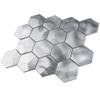 Tile Generation TAFDG-05 3D Hexagon Aluminum Metal Mosaic Tile Kitchen and Bath Backsplash Wall Tile (10 Sheets) view 4