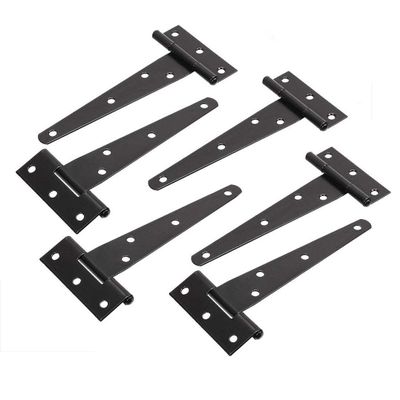 TamBee 6 Pcs 5 Inch T-Strap Light Duty Barn Door Hinges for Shed Gate