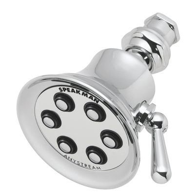 Speakman S-2254-E175 Retro Multi-Function Shower Head for Stylish Bathroom Dcor, 1.75 GPM, Polished Chrome