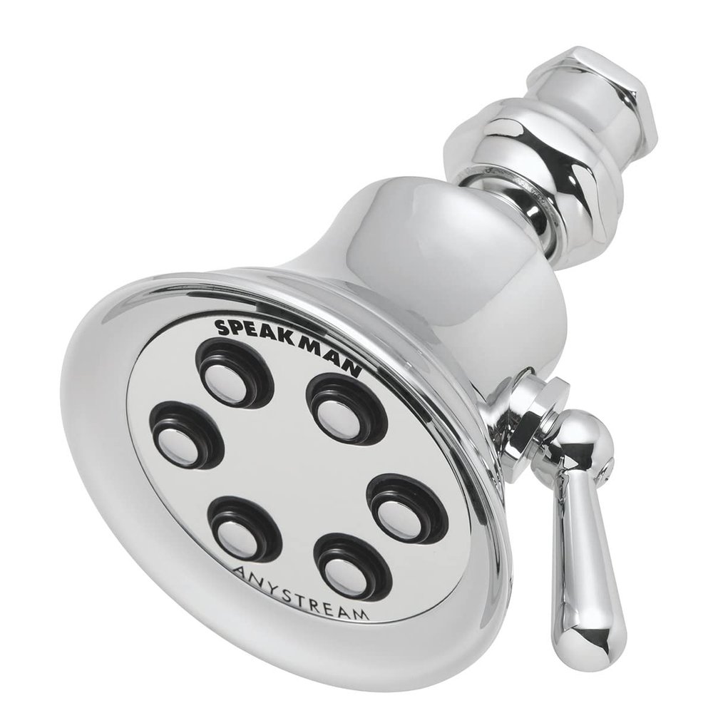 Speakman S-2254-E175 Retro Multi-Function Shower Head for Stylish Bathroom Dcor, 1.75 GPM, Polished Chrome