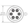 Speakman S-2254-E175 Retro Multi-Function Shower Head for Stylish Bathroom Dcor, 1.75 GPM, Polished Chrome view 4