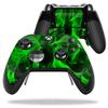 MightySkins Skin Compatible with Microsoft Xbox One Elite Controller - Green Flames | Protective, Durable, and Unique Vinyl wrap Cover | Easy to Apply, Remove, and Change Styles | Made in The USA view 1