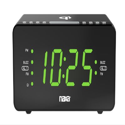 Naxa NRC-191 Alarm Clock, Black