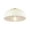 Mitzi H199501S-AGB/CR Avery - 1 Light Flush Mount 7 inches Tall and 11 inches Wide - Aged Brass/Cream view 1