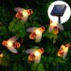 MUEQU Solar String Lights, 30 LED Waterproof Honey Bee Decoration Light Fairy Rope Lights for Outdoor Summer Garden Patio Tree Party (Warm White) view 2