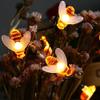 MUEQU Solar String Lights, 30 LED Waterproof Honey Bee Decoration Light Fairy Rope Lights for Outdoor Summer Garden Patio Tree Party (Warm White) view 4