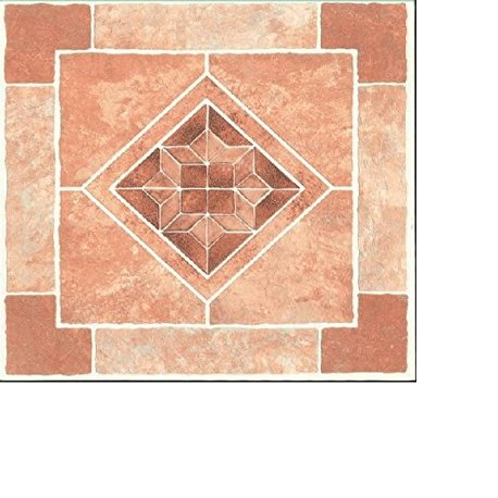 Mintcraft Cl2071 Diamond Stone Viny Floor Tile, Brown