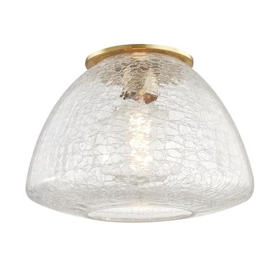 Mitzi H216501L-AGB Maya Flush Mount, Brass