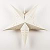 PaperLanternStore.com 24 Inch Solid White Tidal Waves Cut-Out Paper Star Lantern, Hanging Decoration by Quasimoon view 1