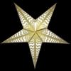 PaperLanternStore.com 24 Inch Solid White Tidal Waves Cut-Out Paper Star Lantern, Hanging Decoration by Quasimoon view 2