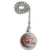 GRAPHICS & MORE Deer Behind Cabin at Woodpile Ceiling Fan and Light Pull Chain view 1