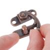dophee 2Pcs Antique Red Bronze Right Hook Hasp Latch with Screw, 1.14"x1.3" view 2