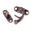 dophee 2Pcs Antique Red Bronze Right Hook Hasp Latch with Screw, 1.14"x1.3" view 4